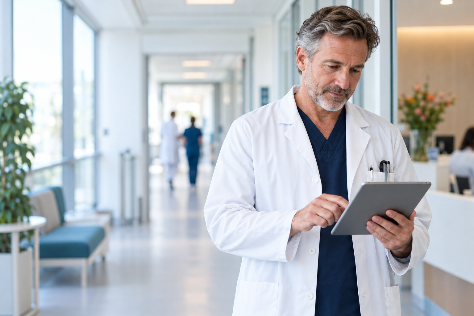 Medisch specialist die deelneemt aan onderzoek